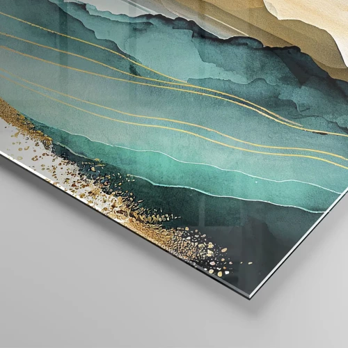 Glasbild - Bild auf glas - Am Rande der Abstraktion – Landschaft - 70x70 cm