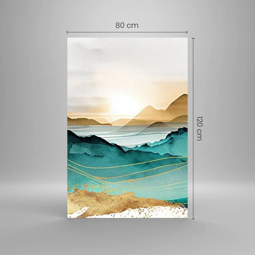 Glasbild - Bild auf glas - Am Rande der Abstraktion – Landschaft - 80x120 cm