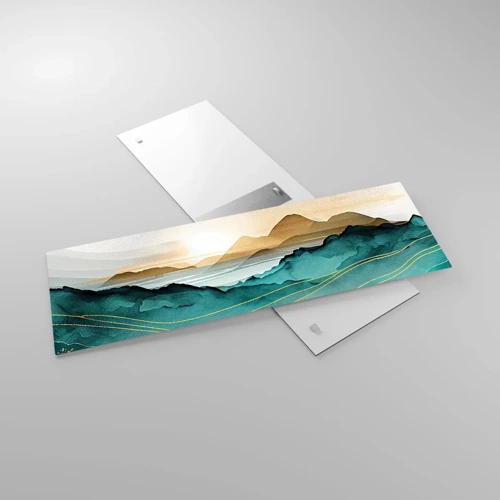 Glasbild - Bild auf glas - Am Rande der Abstraktion – Landschaft - 90x30 cm