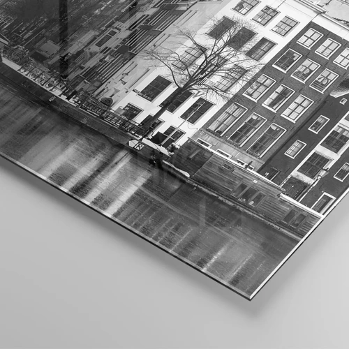 Glasbild - Bild auf glas - Amsterdamer Atmosphäre - 70x100 cm