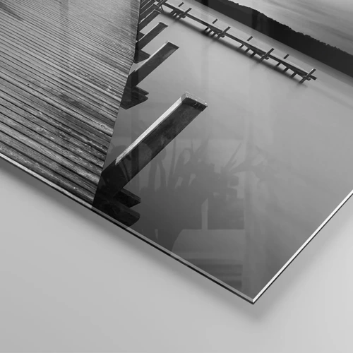Glasbild - Bild auf glas - An der Wasserstelle - Ruhe - 140x50 cm