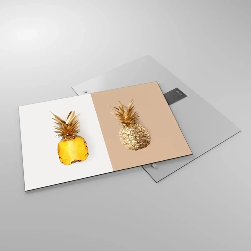 Glasbild - Bild auf glas - Ananas für uns - 70x50 cm