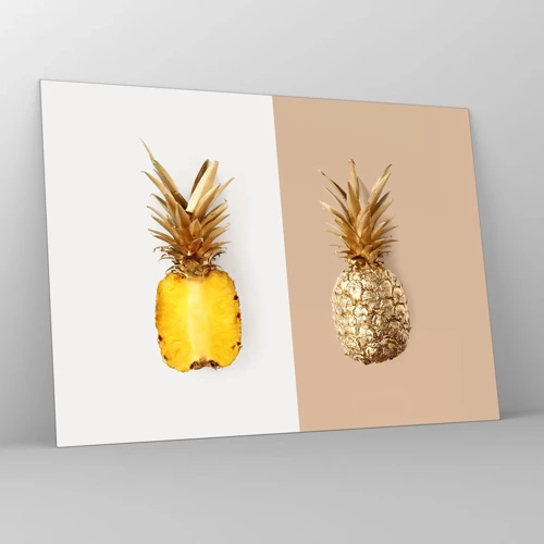 Glasbild - Bild auf glas - Ananas für uns - 70x50 cm