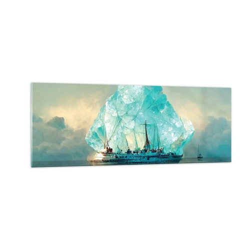 Glasbild - Bild auf glas - Arktischer Diamant - 140x50 cm