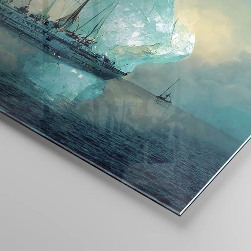 Glasbild - Bild auf glas - Arktischer Diamant - 140x50 cm