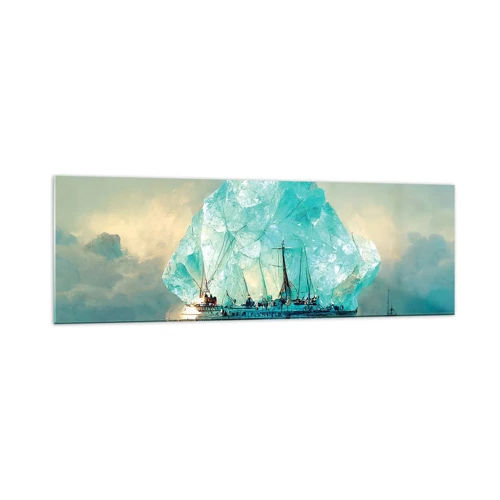Glasbild - Bild auf glas - Arktischer Diamant - 160x50 cm