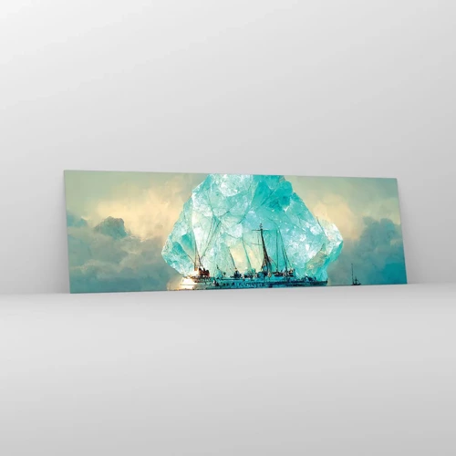 Glasbild - Bild auf glas - Arktischer Diamant - 160x50 cm