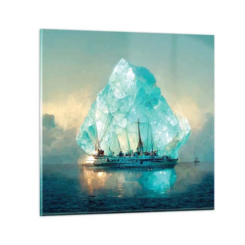 Glasbild - Bild auf glas - Arktischer Diamant - 30x30 cm