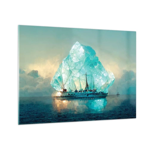 Glasbild - Bild auf glas - Arktischer Diamant - 70x50 cm