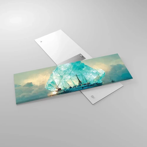 Glasbild - Bild auf glas - Arktischer Diamant - 90x30 cm