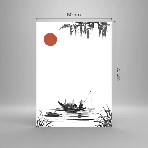 Glasbild - Bild auf glas - Asiatischer Nachmittag - 50x70 cm