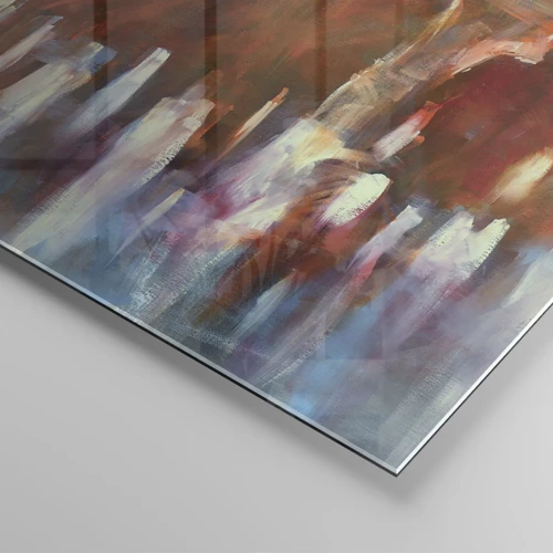 Glasbild - Bild auf glas - Auch bei Regen und Nebel - 70x100 cm