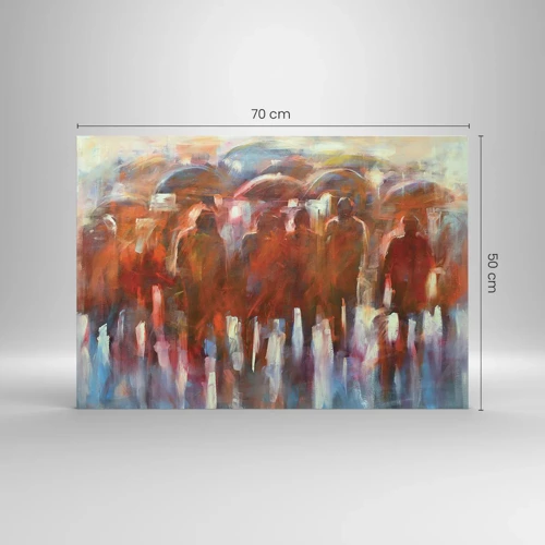 Glasbild - Bild auf glas - Auch bei Regen und Nebel - 70x50 cm