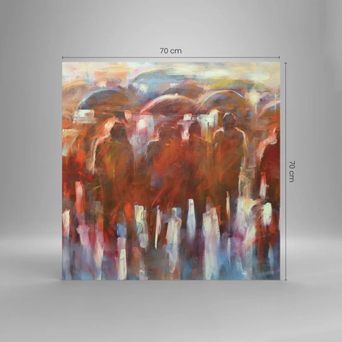 Glasbild - Bild auf glas - Auch bei Regen und Nebel - 70x70 cm