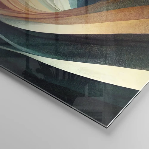 Glasbild - Bild auf glas - Aus Farben gewebt - 120x50 cm