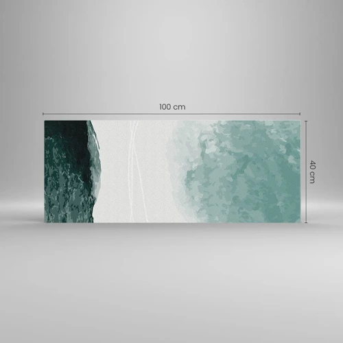 Glasbild - Bild auf glas - Begegnung mit Nebel - 100x40 cm