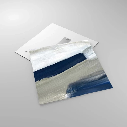 Glasbild - Bild auf glas - Begegnung mit dem Weißsein - 60x60 cm
