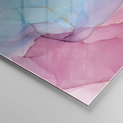 Glasbild - Bild auf glas - Begegnung und Durchdringung - 160x50 cm