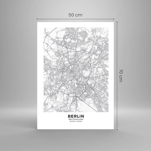 Glasbild - Bild auf glas - Berliner Blume - 50x70 cm