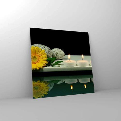 Glasbild - Bild auf glas - Beruhigung der Sinne - 30x30 cm