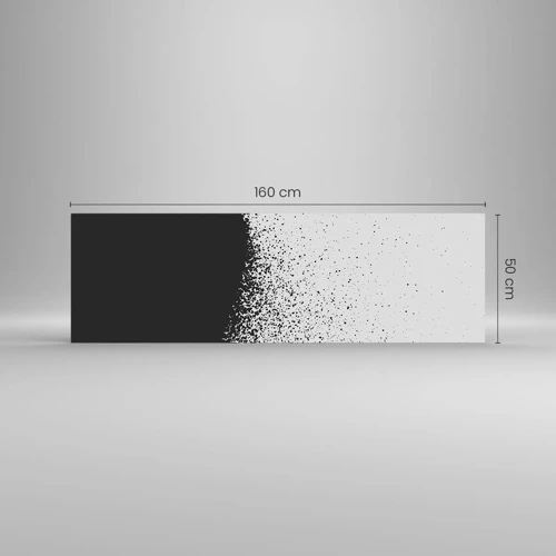 Glasbild - Bild auf glas - Bewegung von Molekülen - 160x50 cm