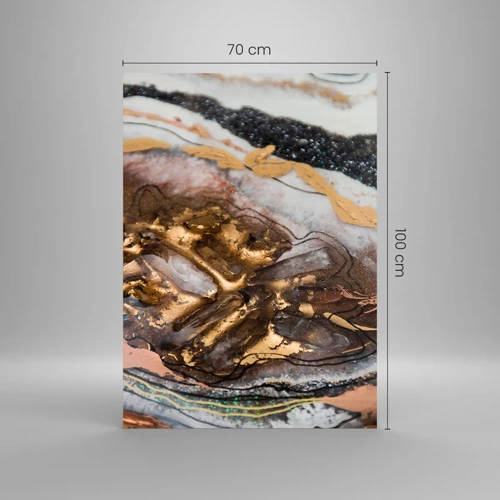 Glasbild - Bild auf glas - Das Element der Erde - 70x100 cm