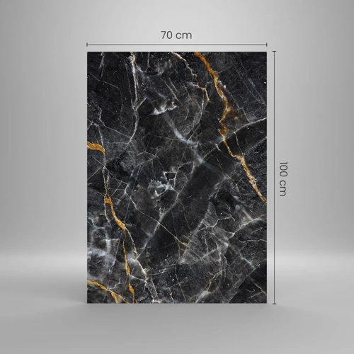 Glasbild - Bild auf glas - Das Innenleben des Steins - 70x100 cm
