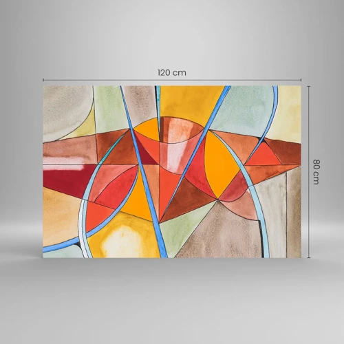 Glasbild - Bild auf glas - Das Karussell, das Traumkarussell - 120x80 cm