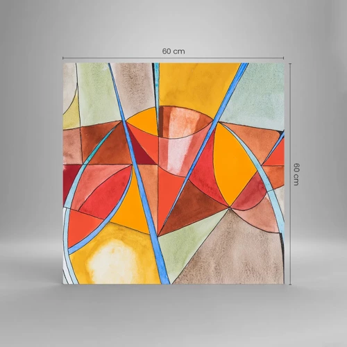 Glasbild - Bild auf glas - Das Karussell, das Traumkarussell - 60x60 cm