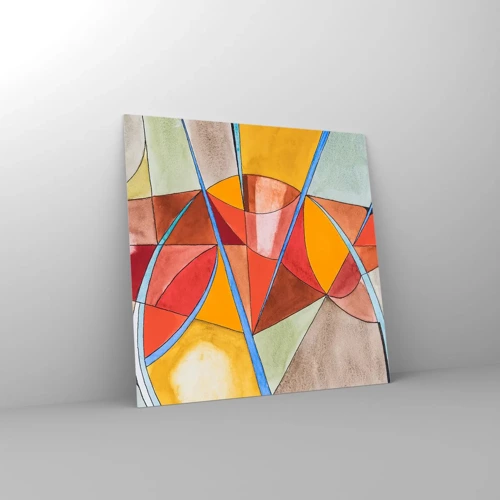 Glasbild - Bild auf glas - Das Karussell, das Traumkarussell - 60x60 cm