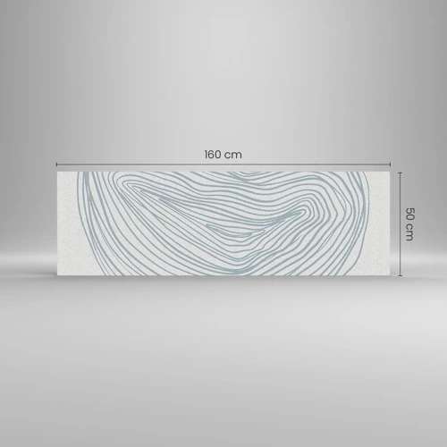 Glasbild - Bild auf glas - Das Lächeln der Wassertropfen - 160x50 cm