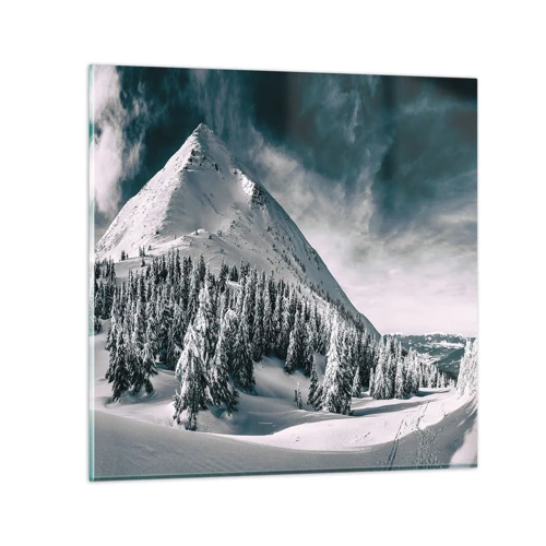 Glasbild - Bild auf glas - Das Land aus Schnee und Eis - 50x50 cm