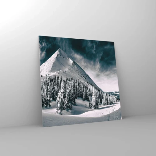 Glasbild - Bild auf glas - Das Land aus Schnee und Eis - 50x50 cm