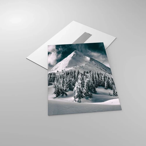 Glasbild - Bild auf glas - Das Land aus Schnee und Eis - 50x70 cm