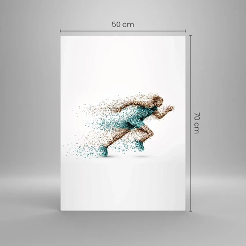 Glasbild - Bild auf glas - Das Leben ist ein Lauf - 50x70 cm