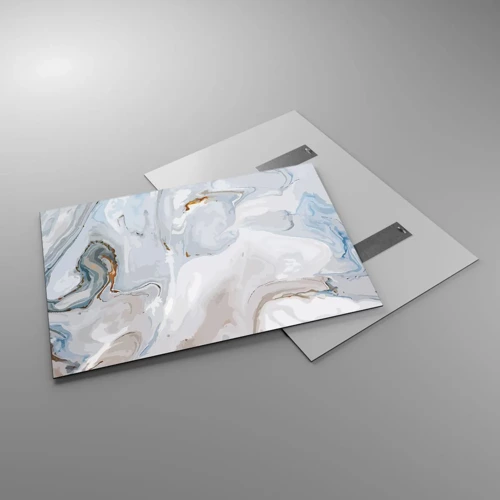 Glasbild - Bild auf glas - Das Weiß wird erhoben - 100x70 cm