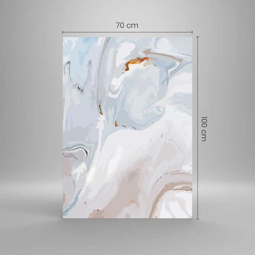 Glasbild - Bild auf glas - Das Weiß wird erhoben - 70x100 cm