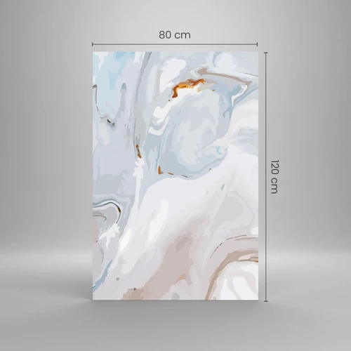 Glasbild - Bild auf glas - Das Weiß wird erhoben - 80x120 cm