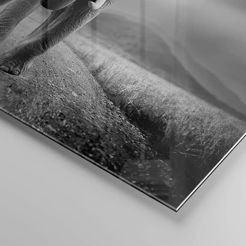 Glasbild - Bild auf glas - Der Gastgeber heißt willkommen - 70x70 cm