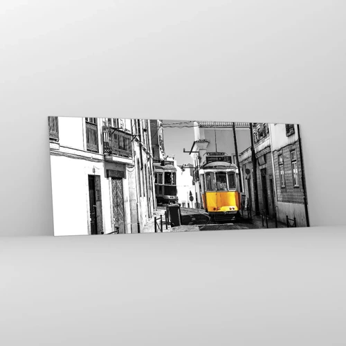 Glasbild - Bild auf glas - Der Geist von Lissabon - 100x40 cm