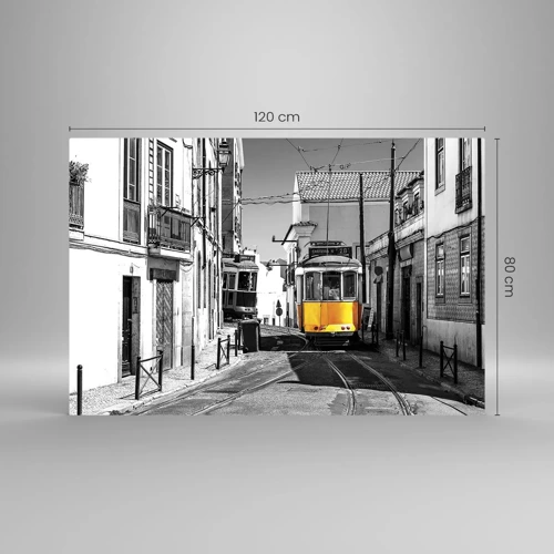 Glasbild - Bild auf glas - Der Geist von Lissabon - 120x80 cm