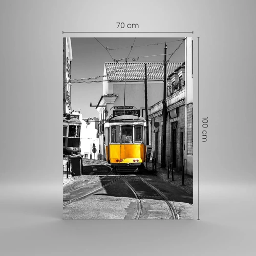 Glasbild - Bild auf glas - Der Geist von Lissabon - 70x100 cm