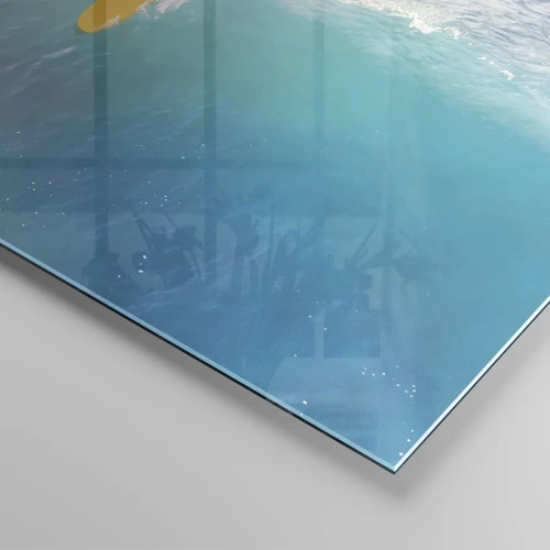 Glasbild - Bild auf glas - Der Ozeanreiter - 30x30 cm