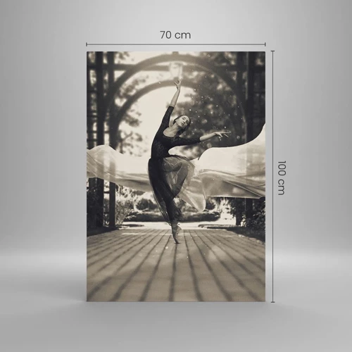 Glasbild - Bild auf glas - Der Tanz des Gartengeistes - 70x100 cm