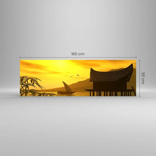 Glasbild - Bild auf glas - Der ersehnte Frieden - 160x50 cm