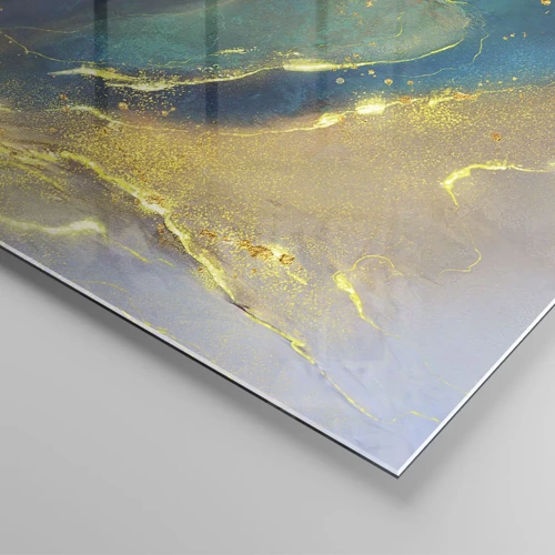 Glasbild - Bild auf glas - Der goldene Teich - 120x50 cm