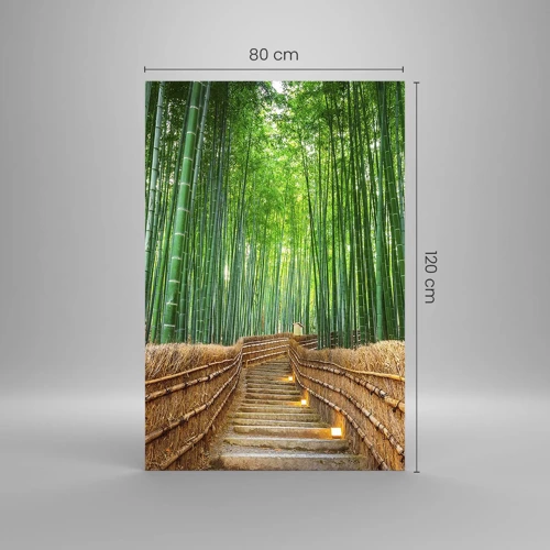 Glasbild - Bild auf glas - Die Essenz der asiatischen Natur - 80x120 cm