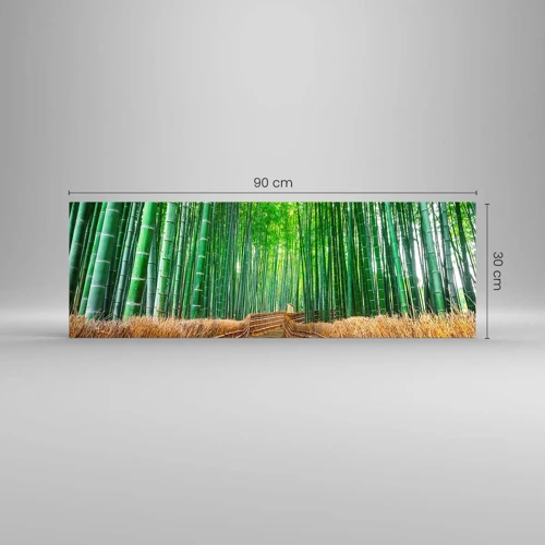 Glasbild - Bild auf glas - Die Essenz der asiatischen Natur - 90x30 cm