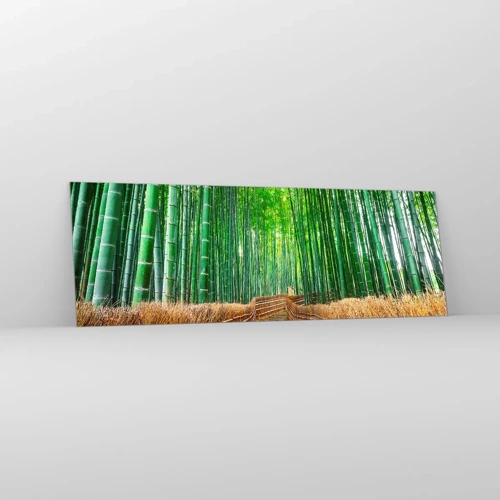 Glasbild - Bild auf glas - Die Essenz der asiatischen Natur - 90x30 cm