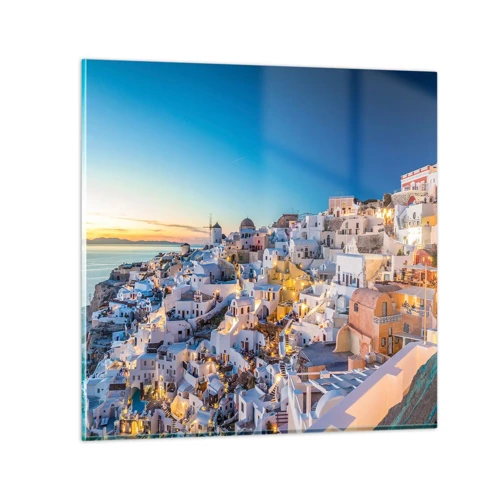 Glasbild - Bild auf glas - Die Essenz des Griechischen - 50x50 cm